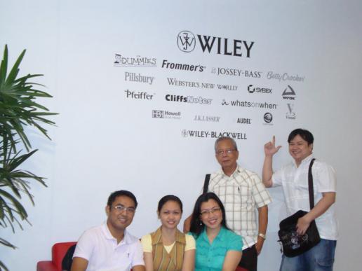 The group during their visit in Wiley showroom in Singapore 2010