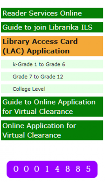 1. Register in the Library Access Card (LAC) Application Portal